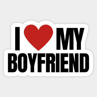 I LOVE MY BOYFRIEND Sticker